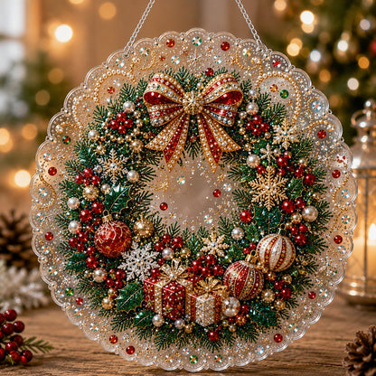 ✨ Christmas Pearl Diamond Art Hanging Ornament Kit | DIY Handmade Holiday Hanging Decor 🎅💎