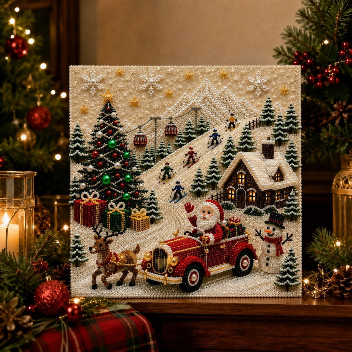 ✨ 3D Christmas Pearl Craft Kit – Relaxing DIY Holiday Art