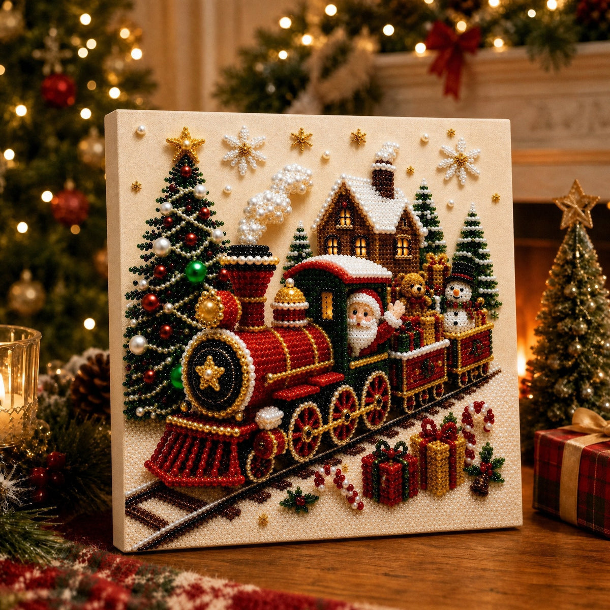 ✨ 3D Christmas Pearl Craft Kit – Relaxing DIY Holiday Art