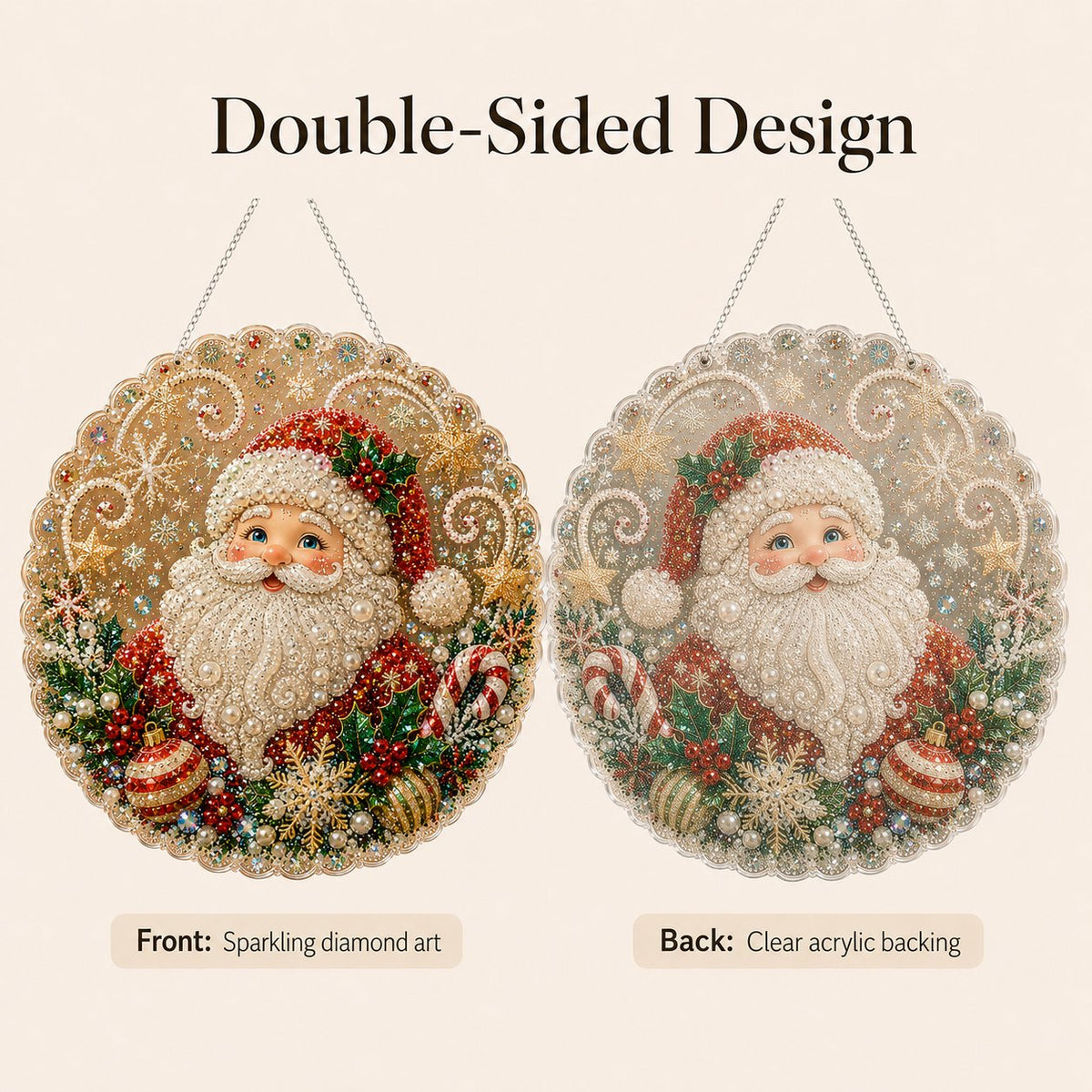 ✨ Christmas Pearl Diamond Art Hanging Ornament Kit | DIY Handmade Holiday Hanging Decor 🎅💎