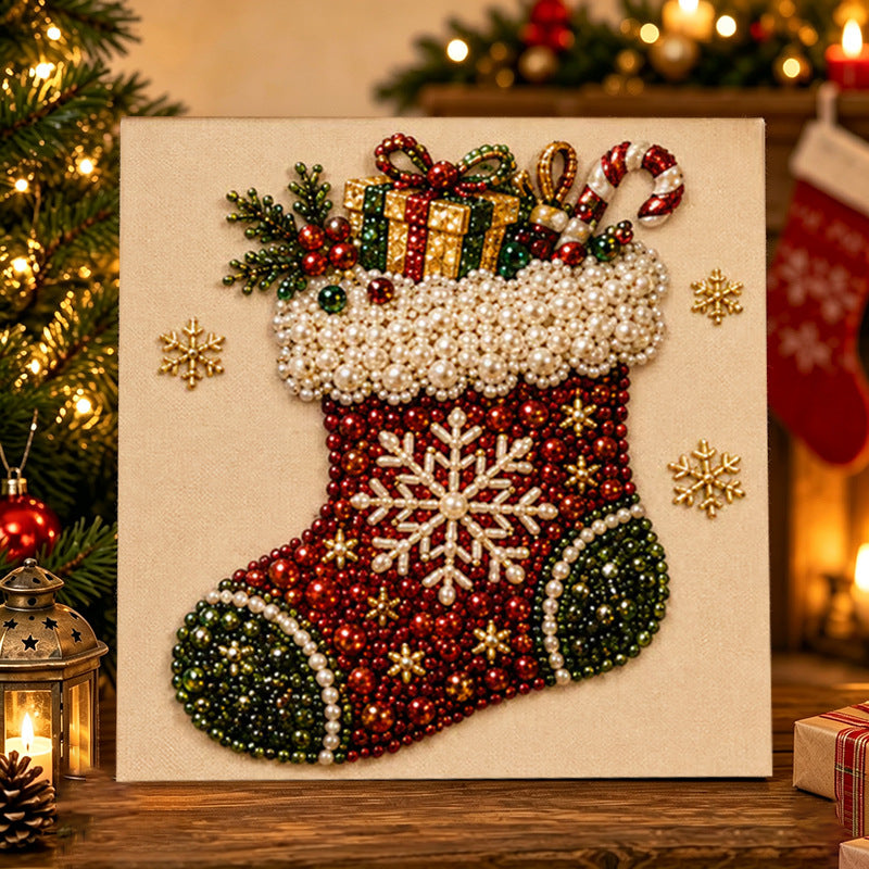 ✨ 3D Christmas Pearl Craft Kit – Relaxing DIY Holiday Art