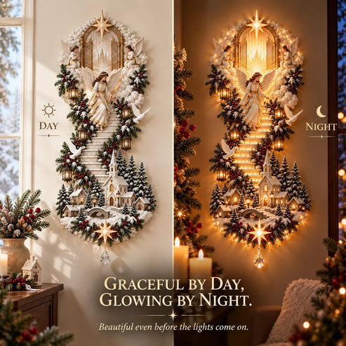 Jesus Light of Heaven Christmas Wall Hanging