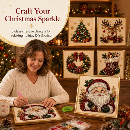 ✨ 3D Christmas Pearl Craft Kit – Relaxing DIY Holiday Art