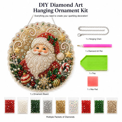 ✨ Christmas Pearl Diamond Art Hanging Ornament Kit | DIY Handmade Holiday Hanging Decor 🎅💎