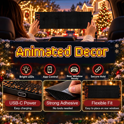 Animated Christmas LED car display product image 14