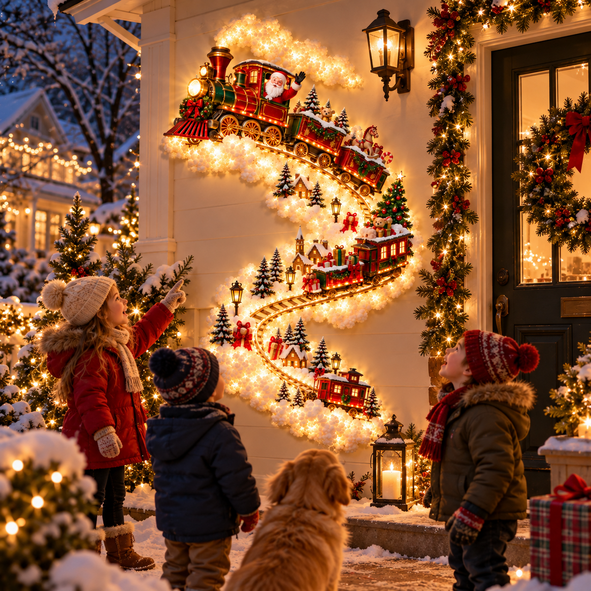 Christmas Magic Trail Wall Light holiday decoration